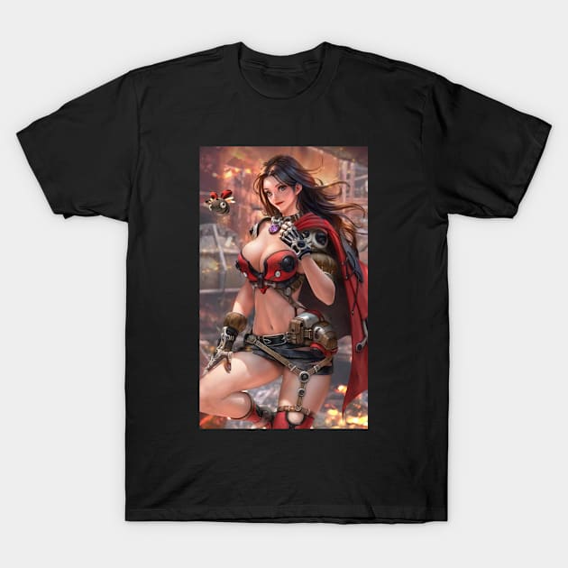 Anime Lady Bug Warrior T-Shirt by EvoComicsInc